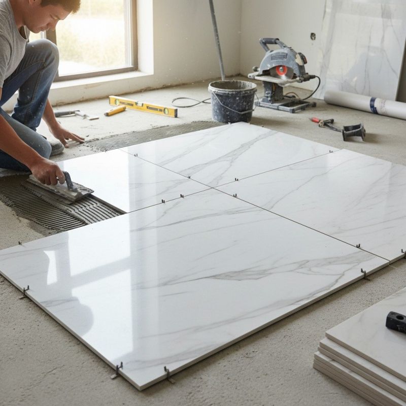 Granite Tiles Installation detail