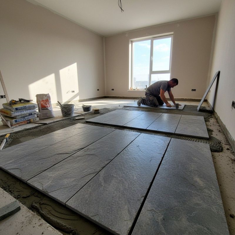 Granite Tiles Installation detail